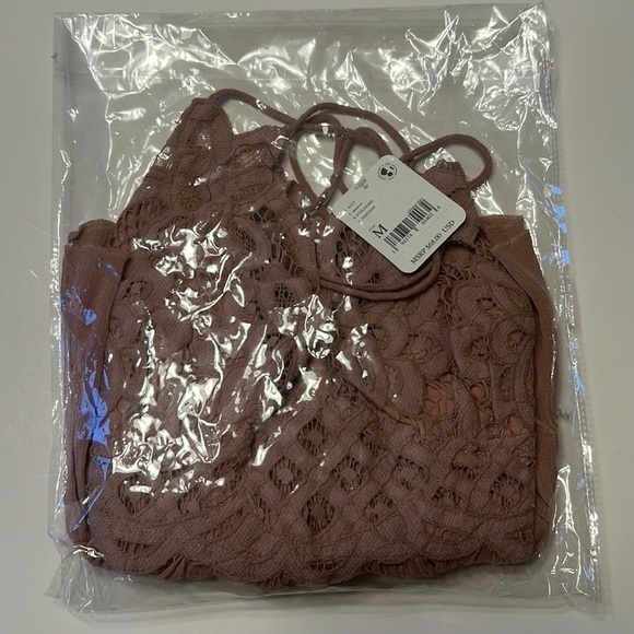 Free People Adella Cami Mauve Pink Size Medium M NWT - Picture 6 of 7